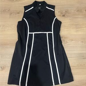 Tail Black and White Mini Dress